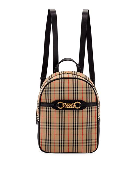 Burberry Link 1983 Check Backpack 